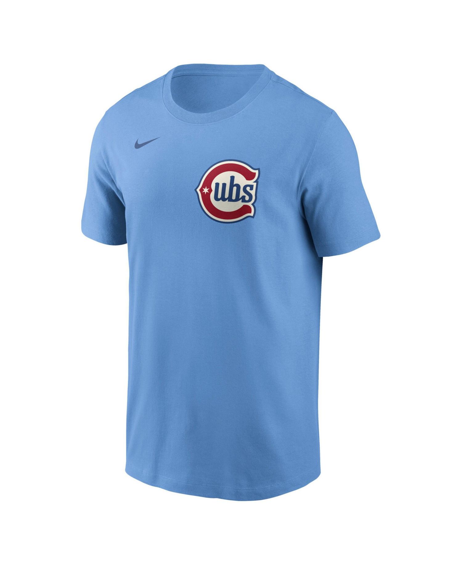 Men's Dansby Swanson Light Blue Chicago Cubs Name Number T-Shirt