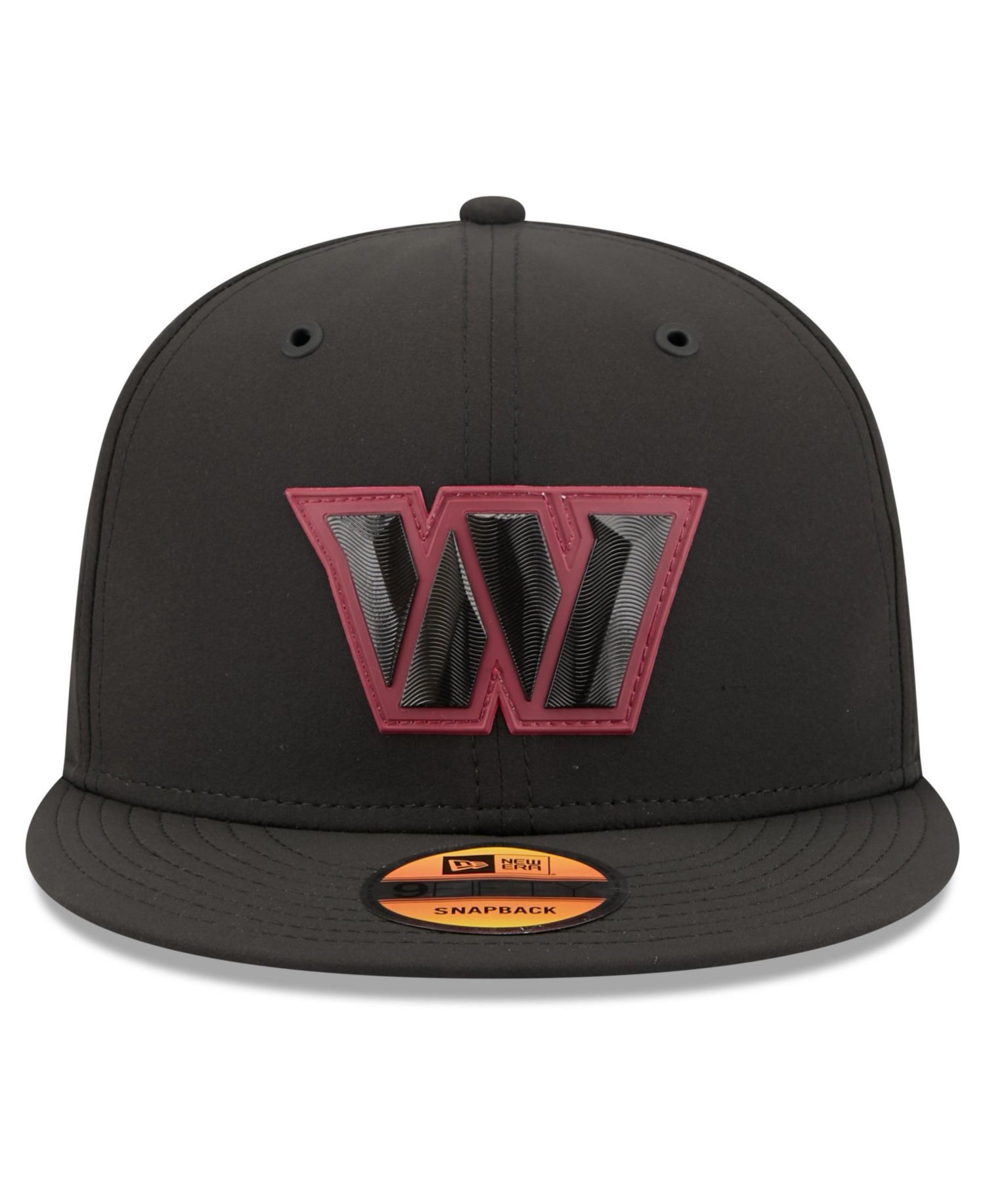 Men's Black Washington Commanders 2026 Sideline 9FIFTY Snapback Hat