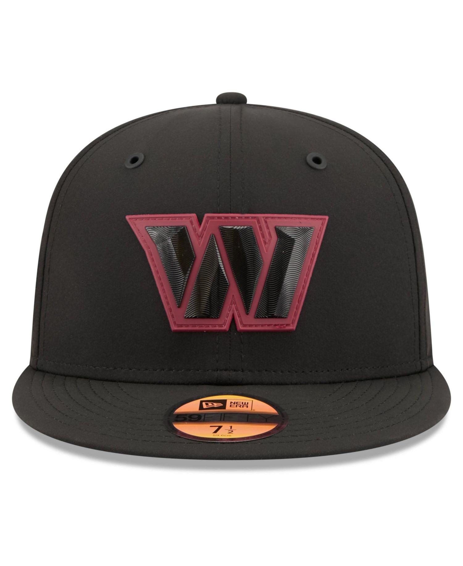 Men's Black Washington Commanders 2026 Sideline 59FIFTY Fitted Hat