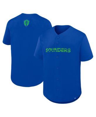 Men's Blue Seattle Sounders FC Maximum Intensity Button-Up Jersey