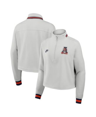 Women's Gray Auburn Tigers Legacy Heritage Dri-FIT Half-Zip Sweatshirt