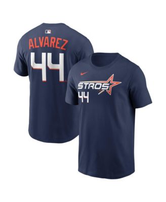 Men's Yordan Alvarez Navy Houston Astros City Connect Name Number T-Shirt