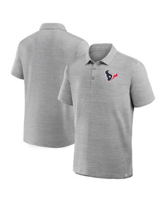 Men's Heather Gray Houston Texans Clutch Polo Shirt