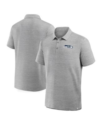 Men's Heather Gray Seattle Seahawks Clutch Polo Shirt