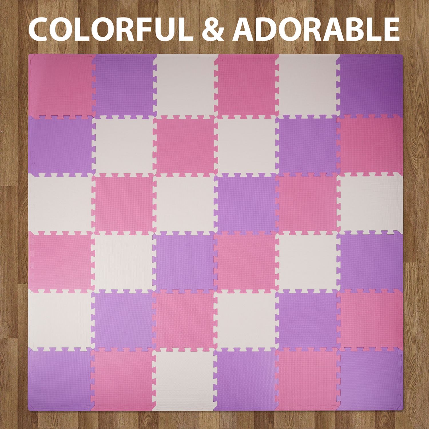36 Tile Thick Interlocking Puzzle Foam Exercise Play Mat