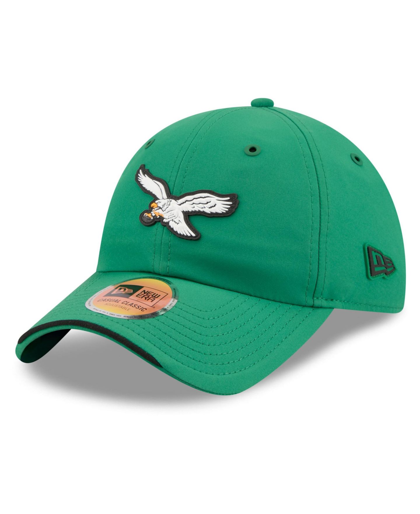 Мужская кепка New Era Kelly Green Philadelphia Eagles 2026 Sideline Casual Classic Adjustable Hat — фото 1