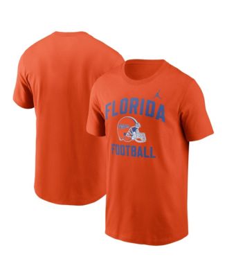 Men's Orange Florida Gators Campus Football Helmet T-Shirt