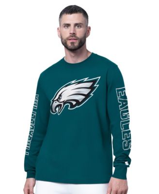 Men's Midnight Green Philadelphia Eagles Clutch Hit II Long-Sleeve T-Shirt