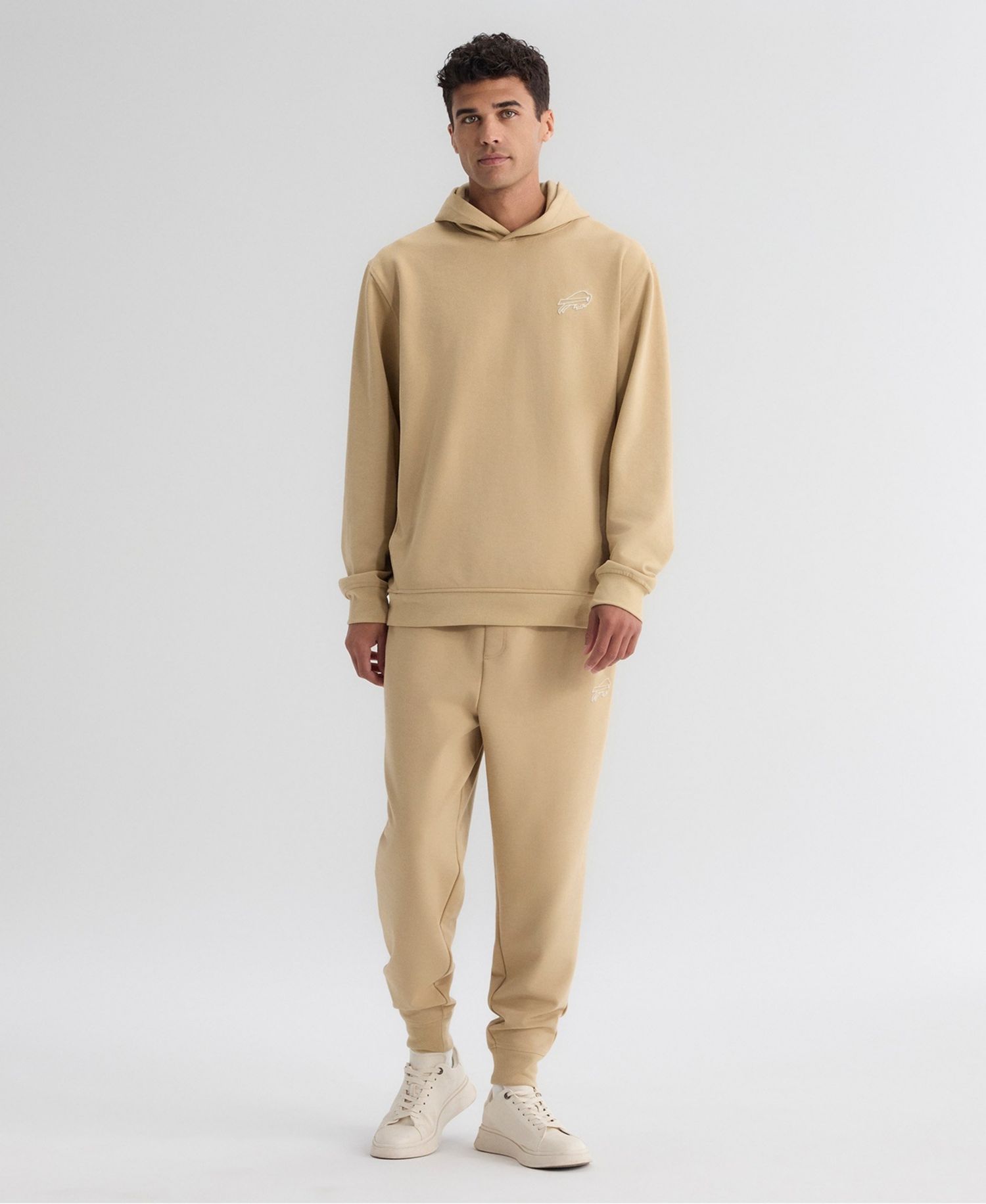 Men's Tan Buffalo Bills Clutch Fleece Tri-Blend Joggers