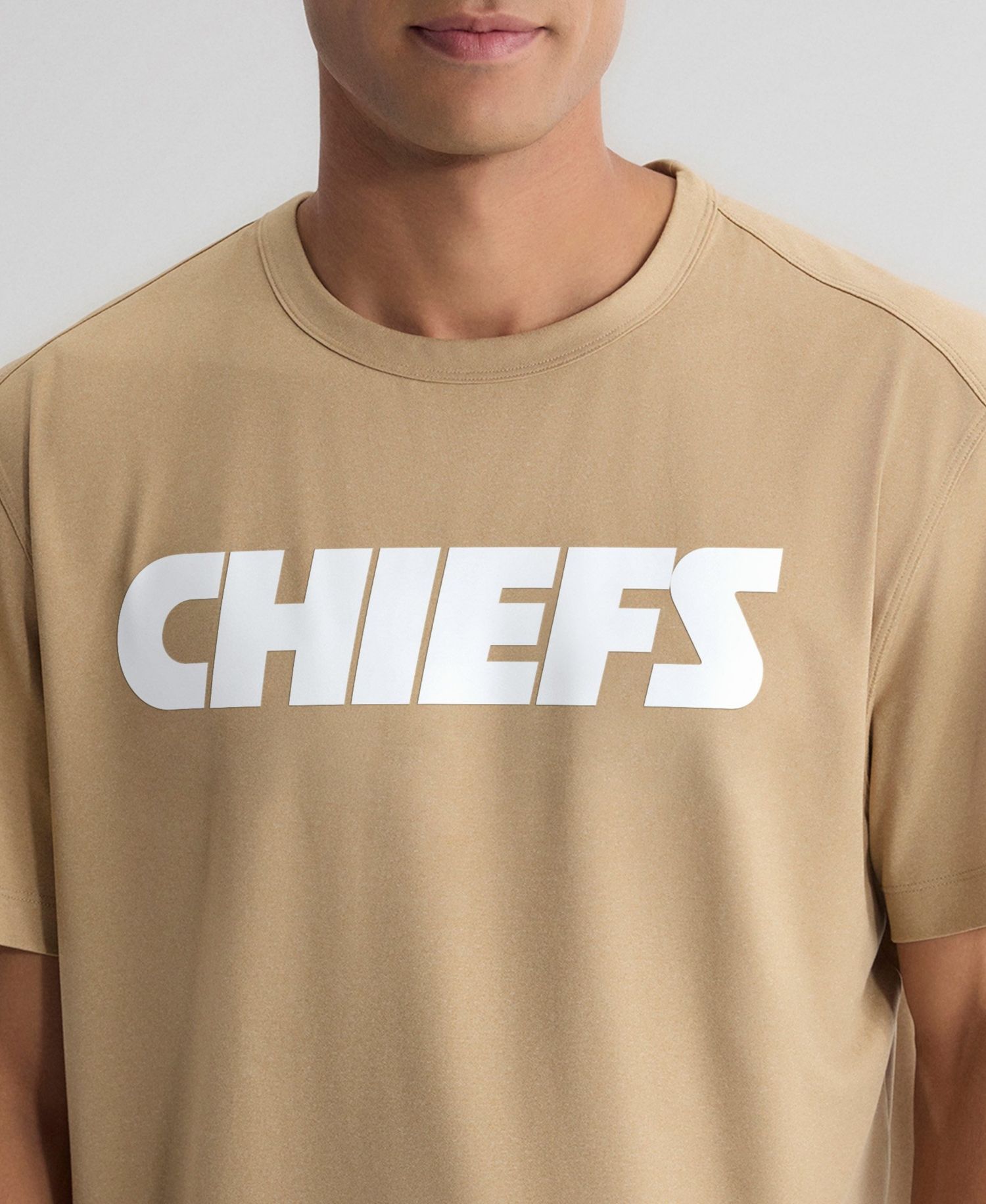 Men's Tan Kansas City Chiefs Clutch T-Shirt