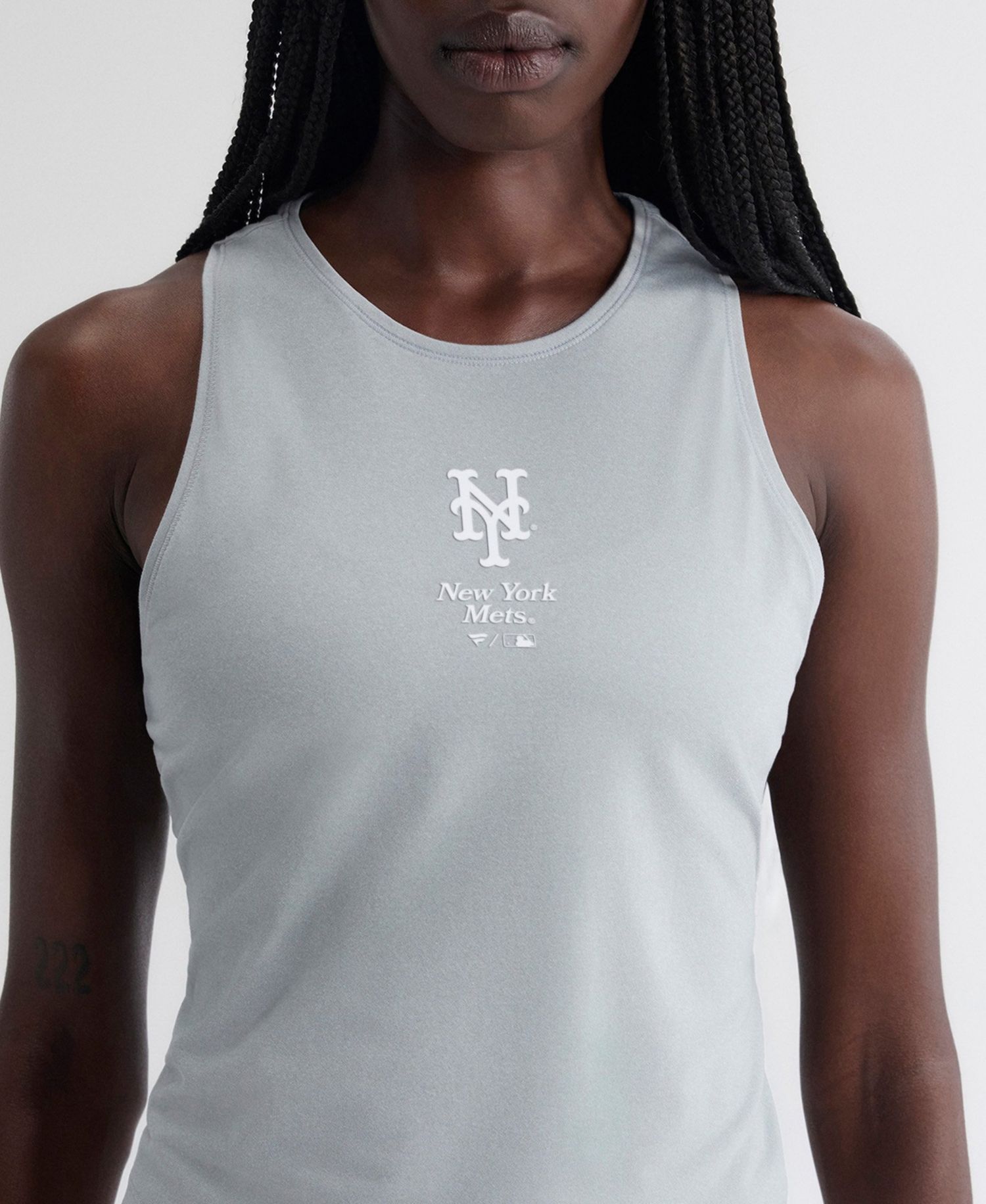 Women's New York Mets Clutch Athletic-Fit Crewneck Tank Top