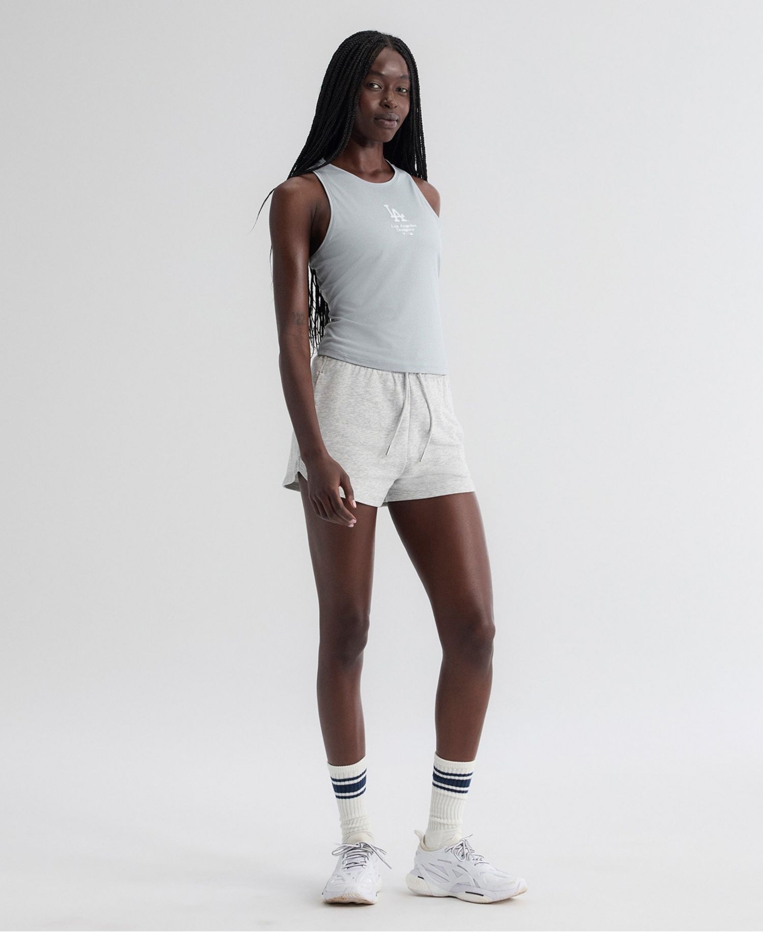 Women's Los Angeles Dodgers Clutch Athletic-Fit Crew-Neck Tank Top
