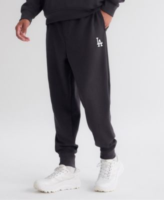 Men's Charcoal Los Angeles Dodgers Clutch Fleece Tri-Blend Joggers