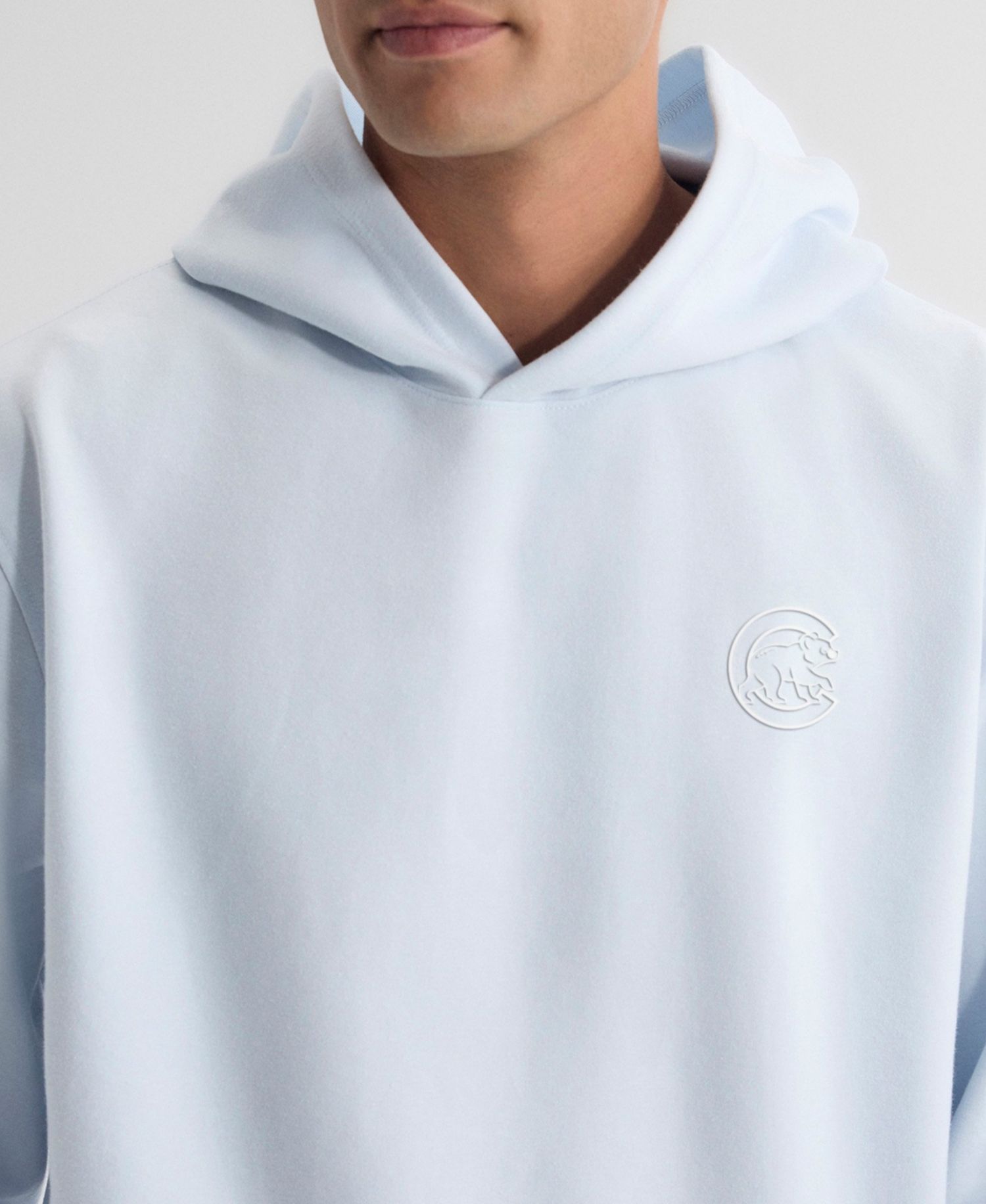 Men's Light Blue Chicago Cubs Clutch Tri-Blend Hoodie