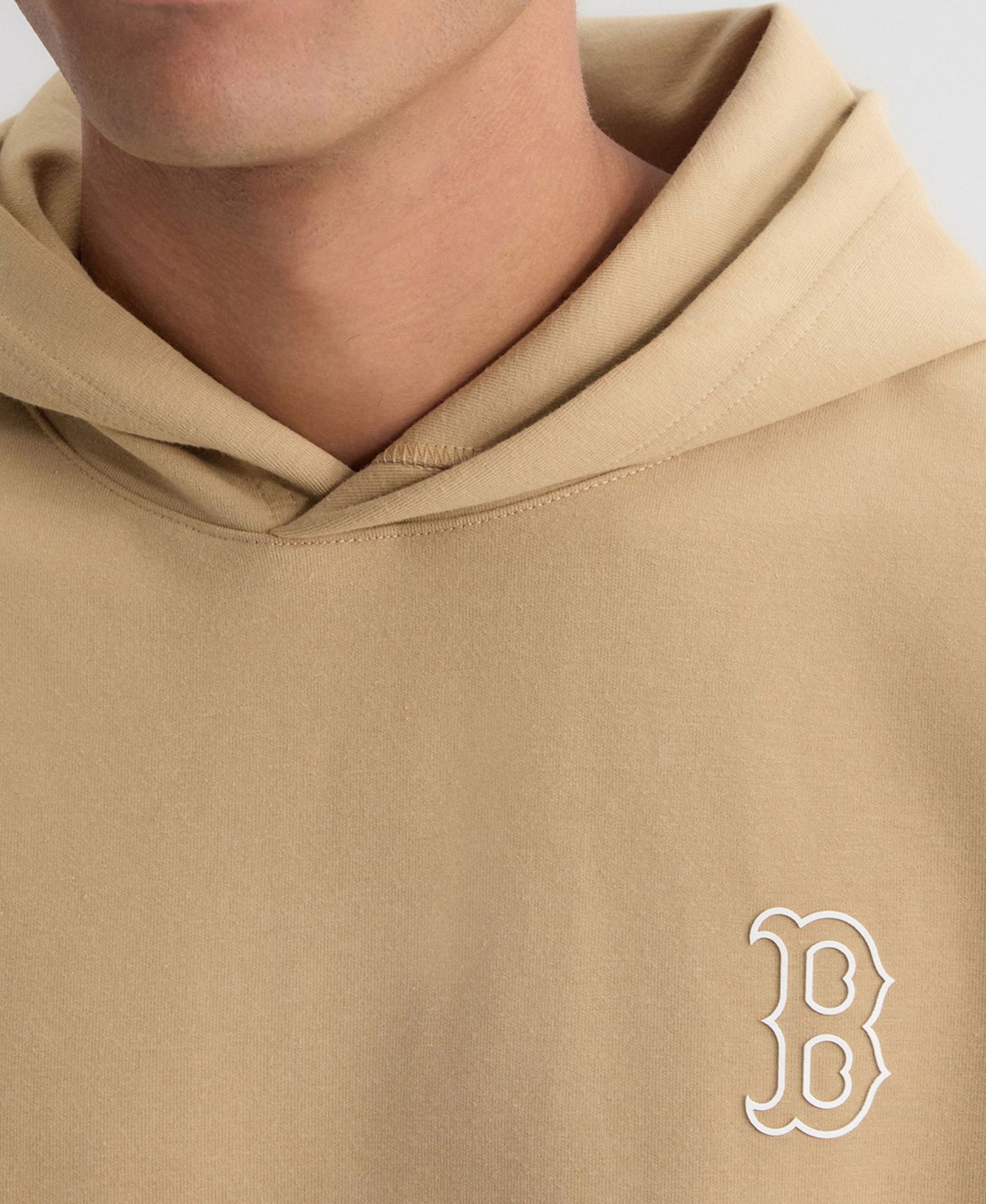 Men's Khaki Boston Red Sox Clutch Tri-Blend Hoodie
