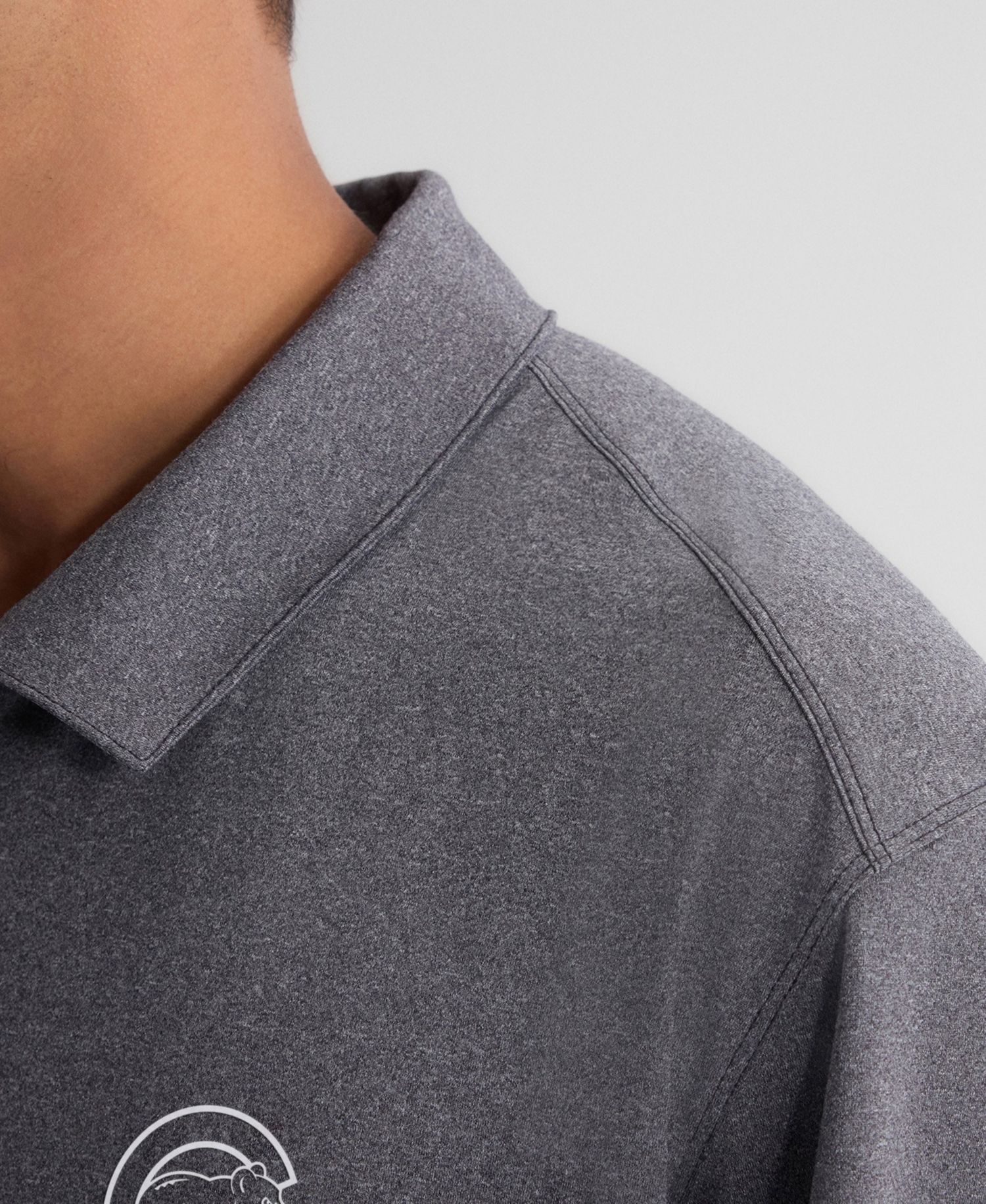 Men's Charcoal Chicago Cubs Clutch Polo Shirt
