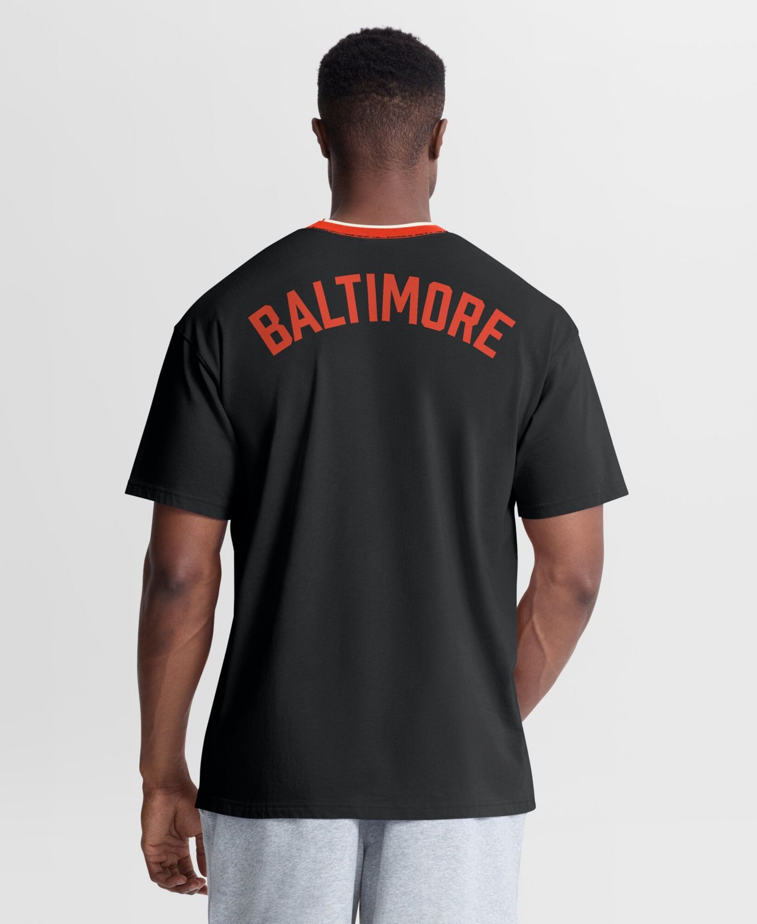 Men's Black Baltimore Orioles Cooperstown Collection Ringer T-Shirt
