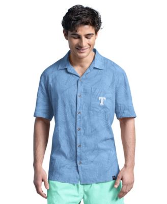 Men's Blue Texas Rangers Linen Party Button-Up Shirt