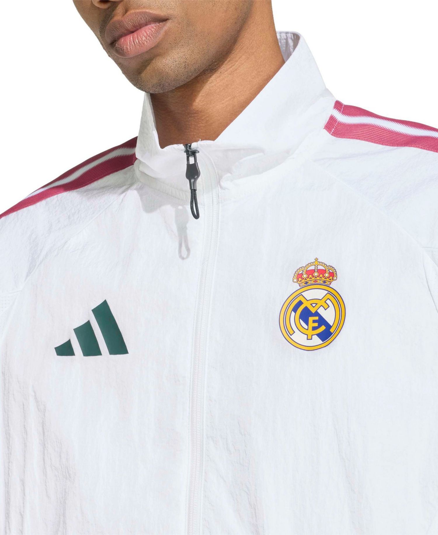 Men's White Real Madrid 2026 Full-Zip Anthem Jacket
