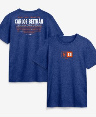 Men's Carlos Beltran Royal New York Mets 2026 Hall of Fame Stats Name Number T-Shirt