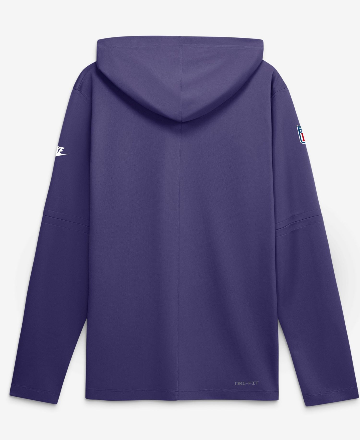Men's Purple Minnesota Vikings Sideline Alternate Lightweight Long Sleeve Hooded Dri-FIT T-Shirt