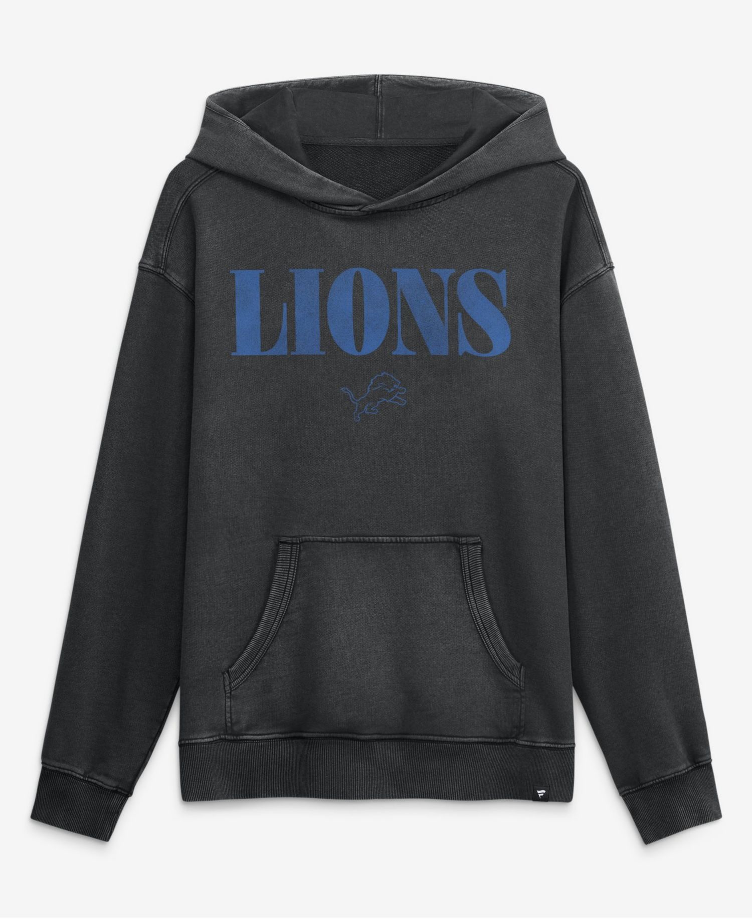 Men's Black Detroit Lions Relaxed Intense Rivalry French Terry Hoodie