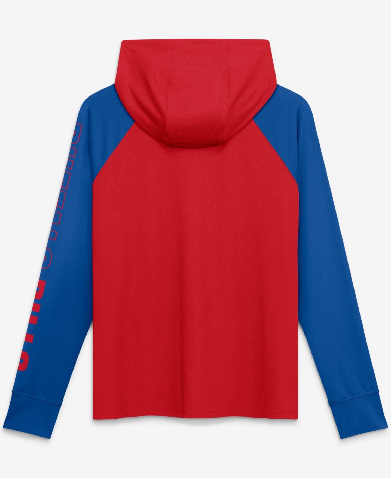 Women's Red/Royal Buffalo Bills Cornerback Blitz&iquest; Raglan Full-Zip Hoodie