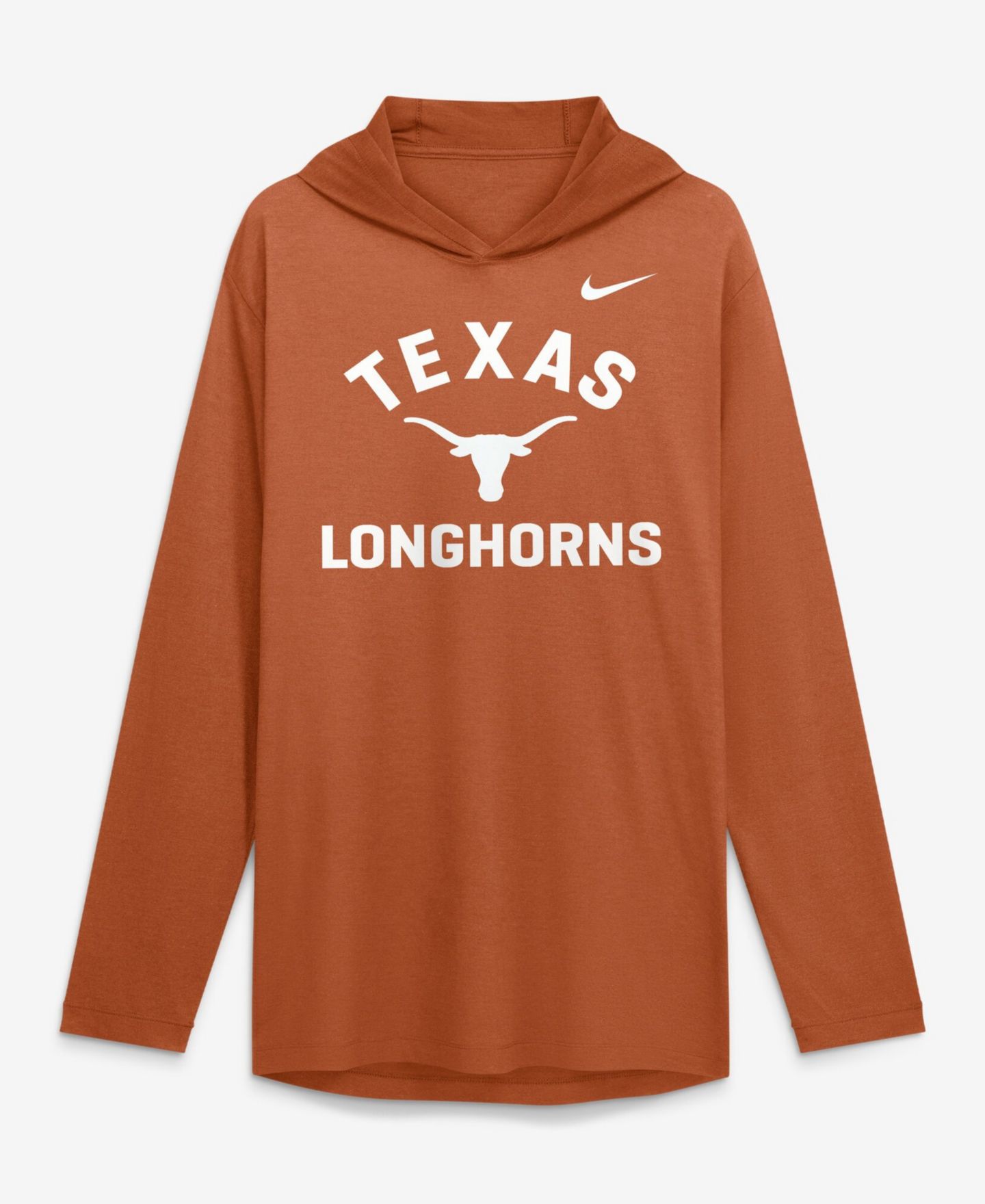 Мужская футболка Nike Texas Orange Texas Longhorns Primetime Arch Tri-Blend Dri-FIT Long Sleeve Hooded — фото 5