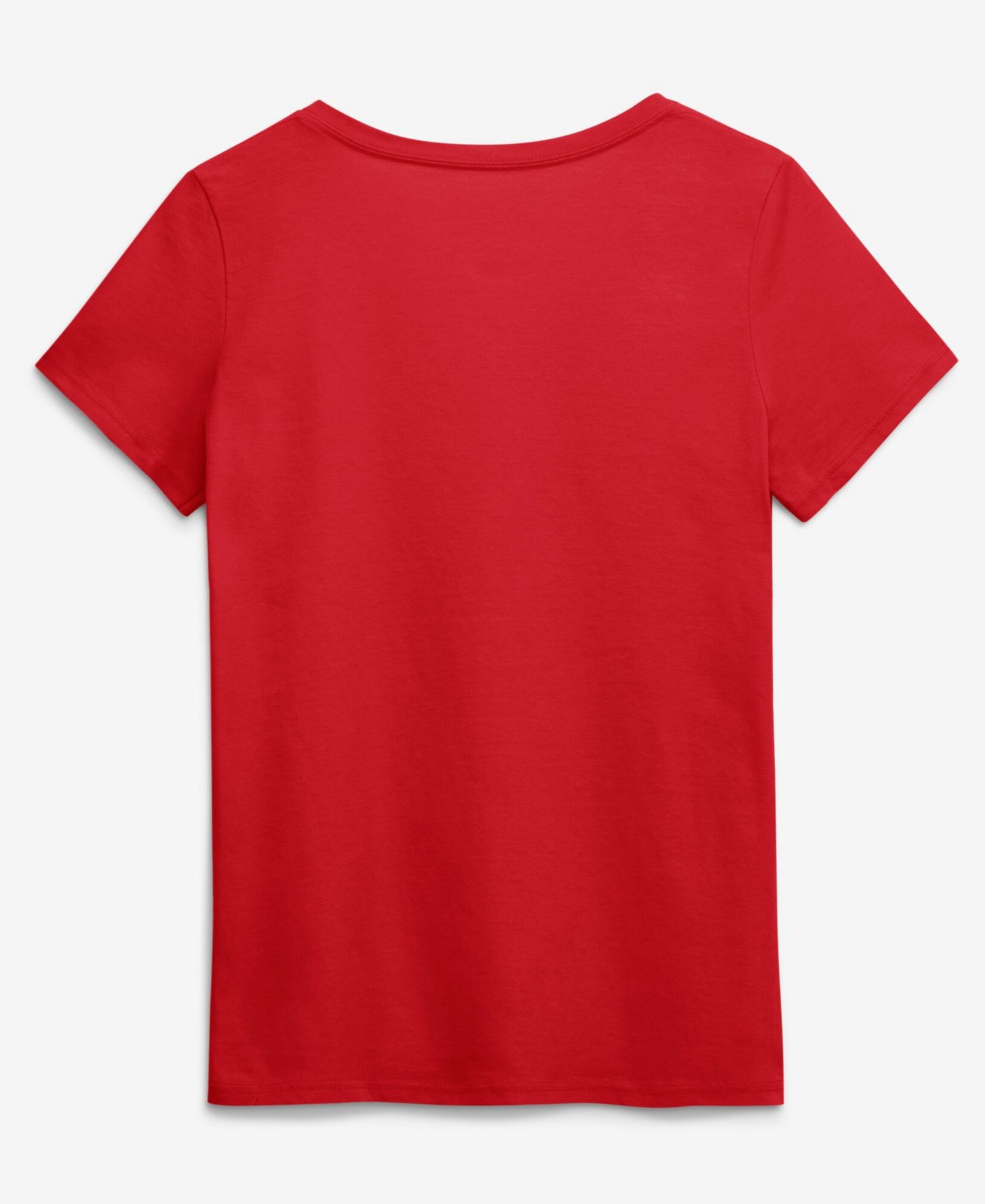 Women's Red Kansas City Chiefs Primary Logo V-Neck T-Shirt