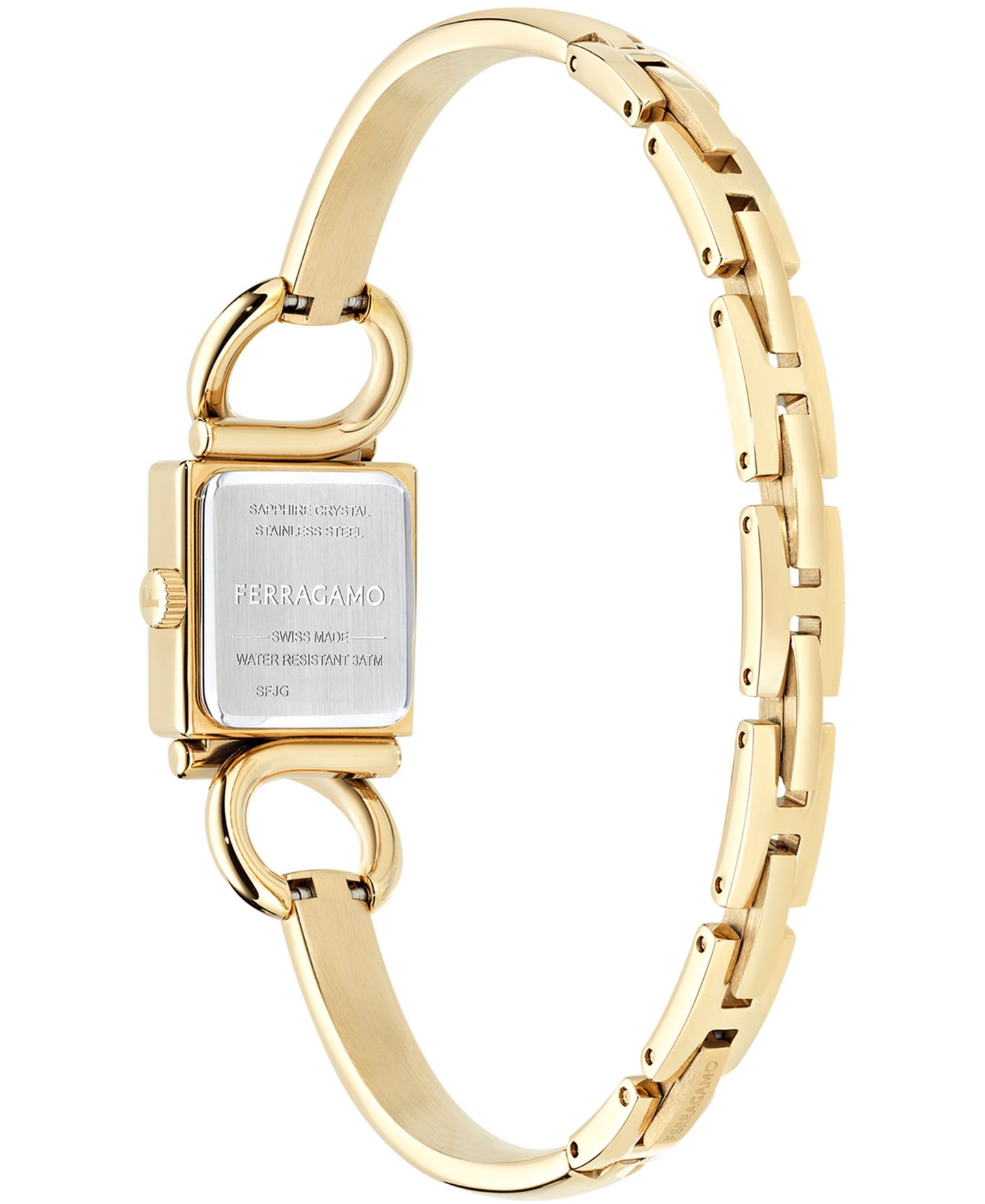 Женские часы Ferragamo Gancini Bangle Gold-Tone Bracelet Watch 18mm — фото 3