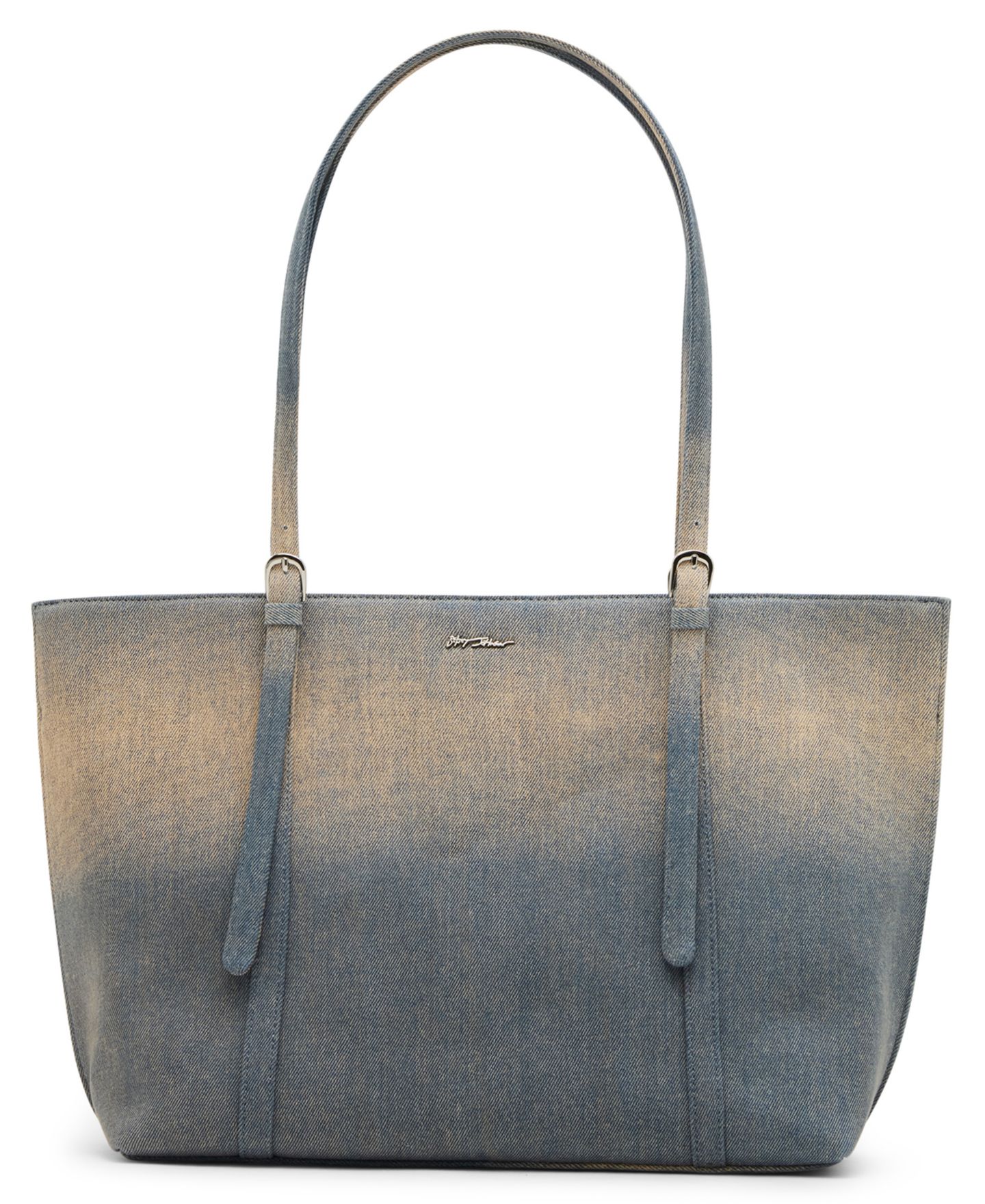 Женская сумка Betsey Johnson Slouchy Denim Tote Handbag, цвет: Джинсовый — фото 2