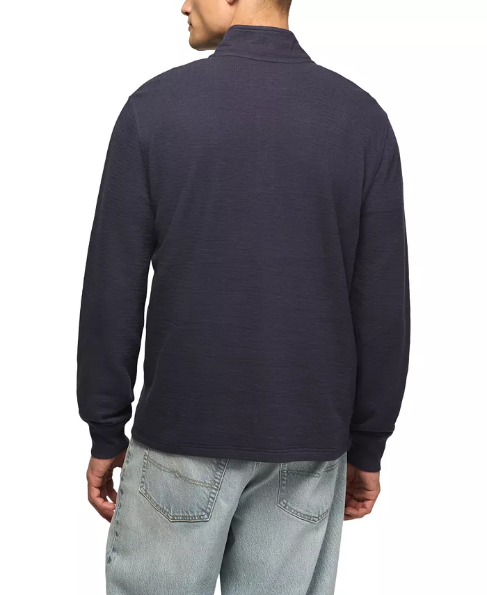 Men's Mockneck Quarter-Zip Textured Sweater - thumbnail 8