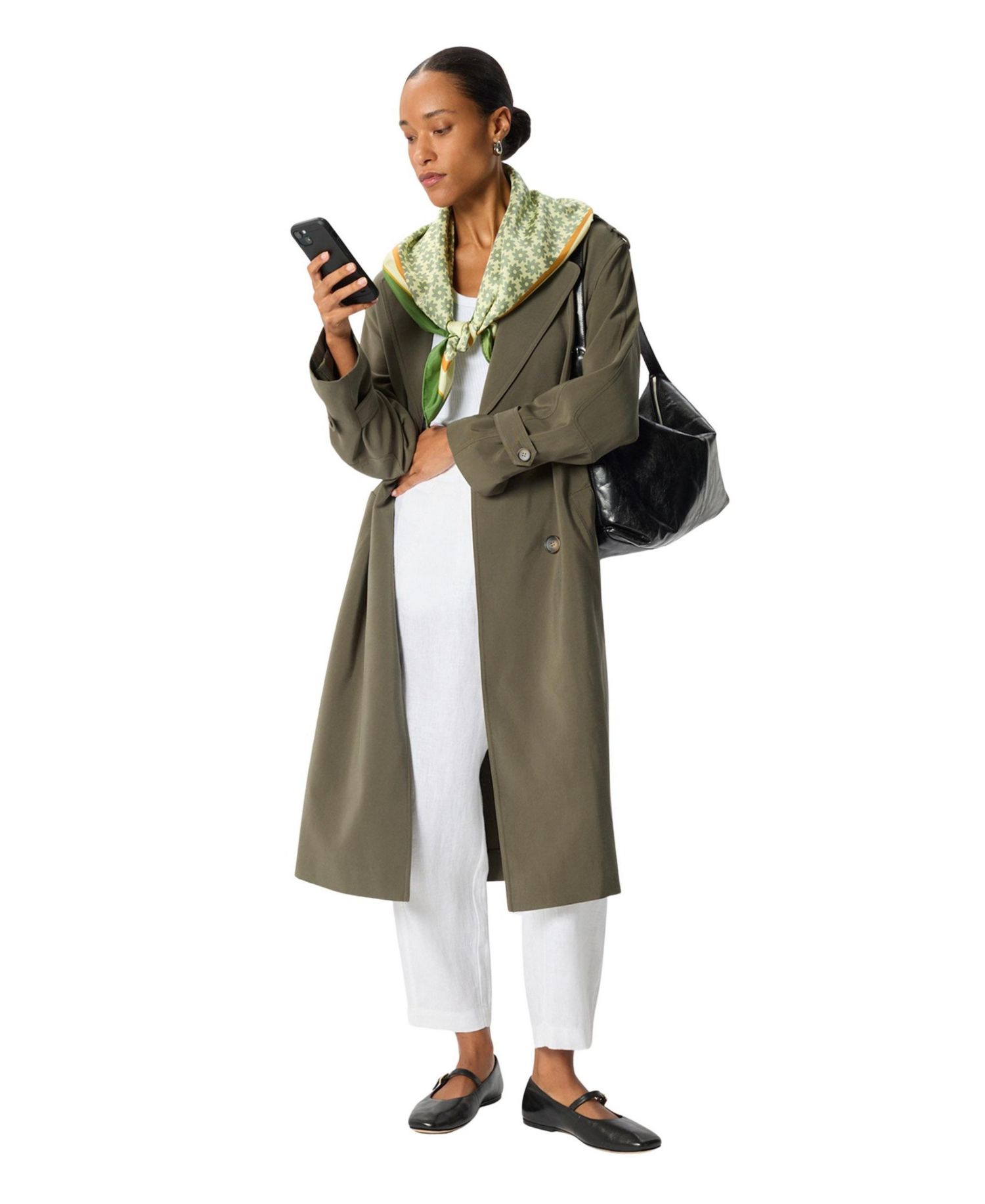 Women's Riley Belted Long Trench Coat