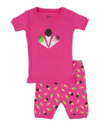 Little Girls Novelty 2-Piece Cotton Short Sleeve Pajamas