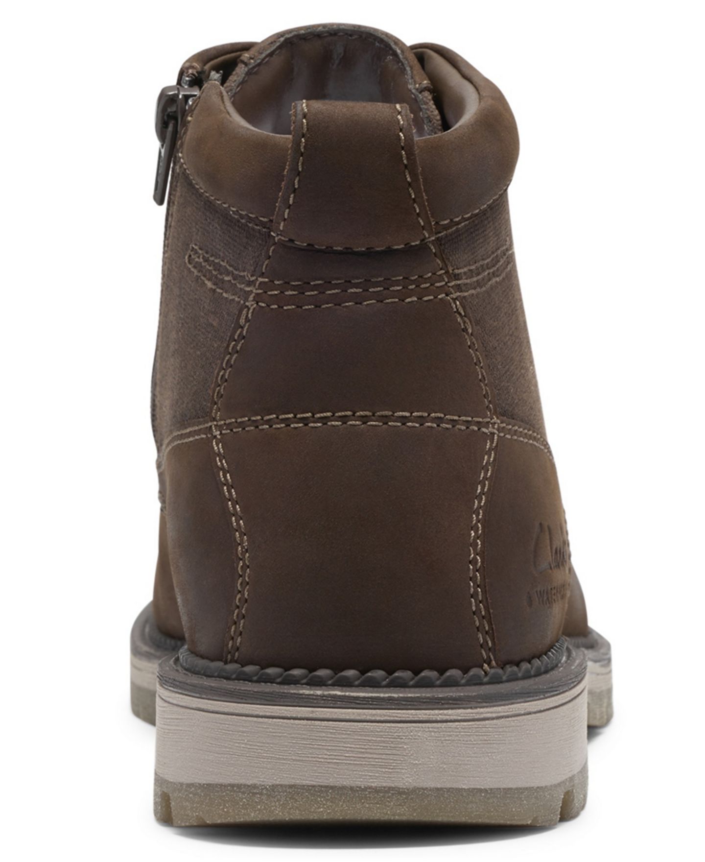 Мужские ботинки Clarks Maplewalk Rise Waterproof Lace-Up Leather, цвет: Коричневый — фото 3