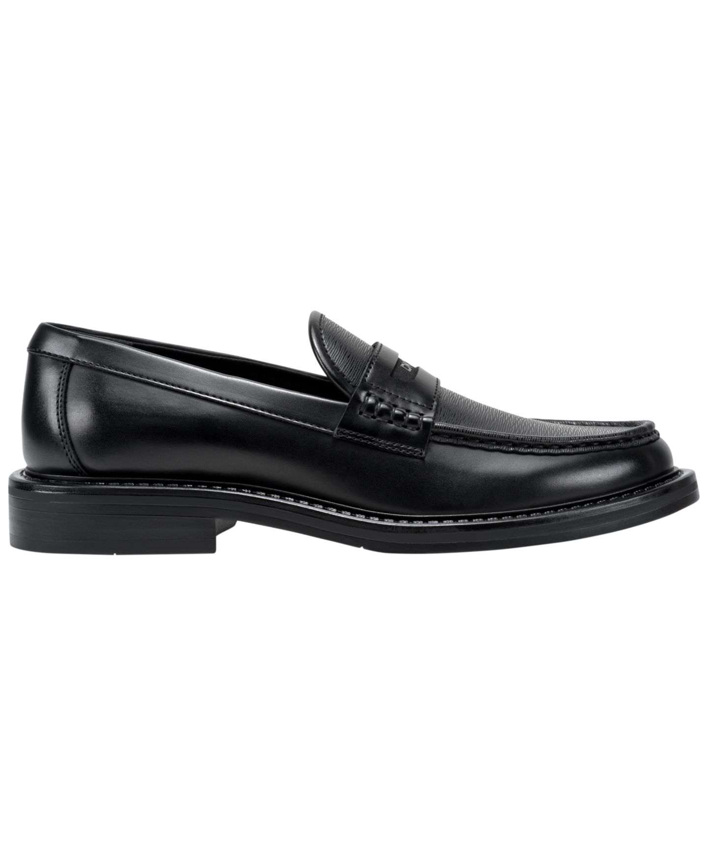Мужские лоферы-пенни DKNY Denton с круглым носком, цвет: Чёрный — фото 2