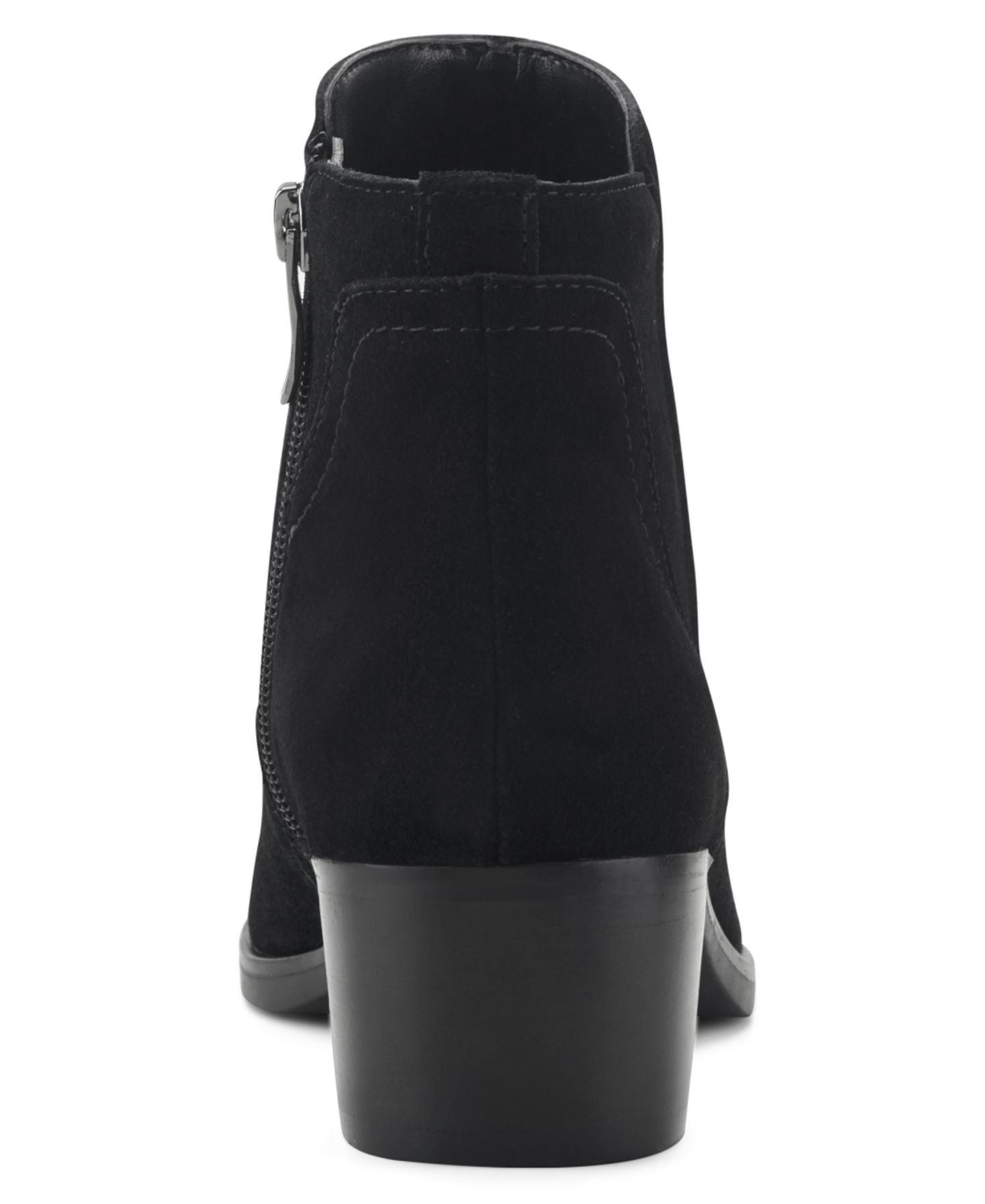 Женские ботинки Easy Spirit Haya eFlex Block Heel Booties, цвет: Чёрный замшевый — фото 3