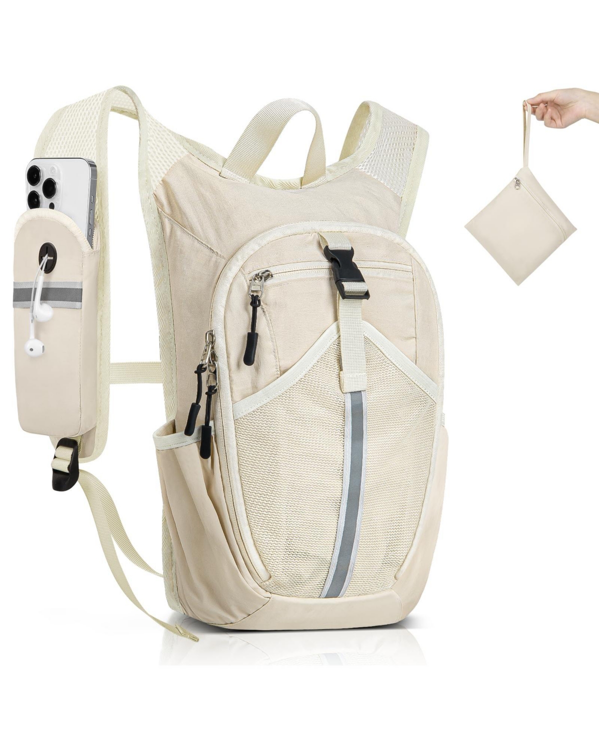 Aronkl Lightweight Foldable Packable Hiking Backpack, Multi Compartment and Adjustable Straps for Camping