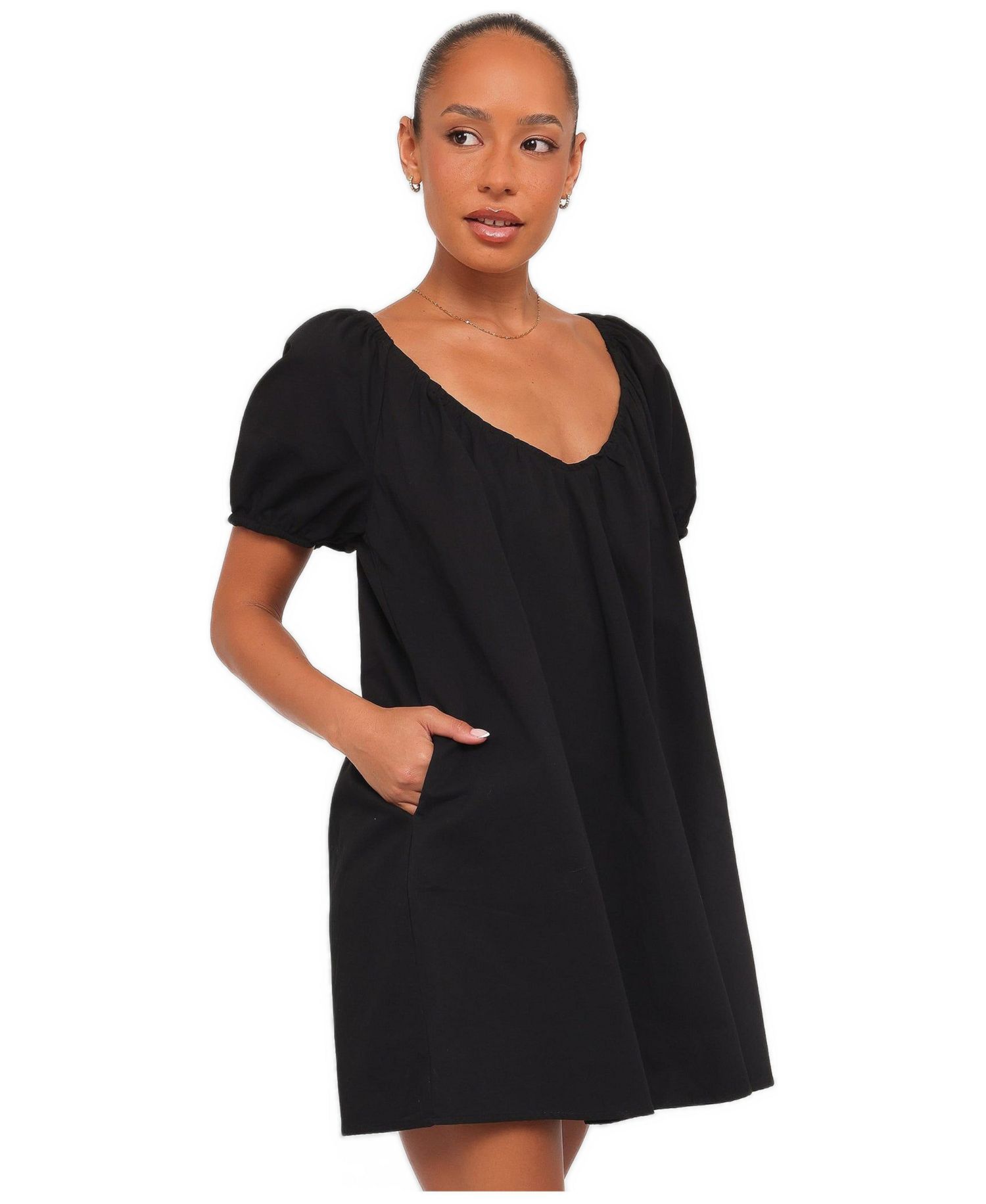 Women's Marty V-Neck Short-Sleeve Mini Dress