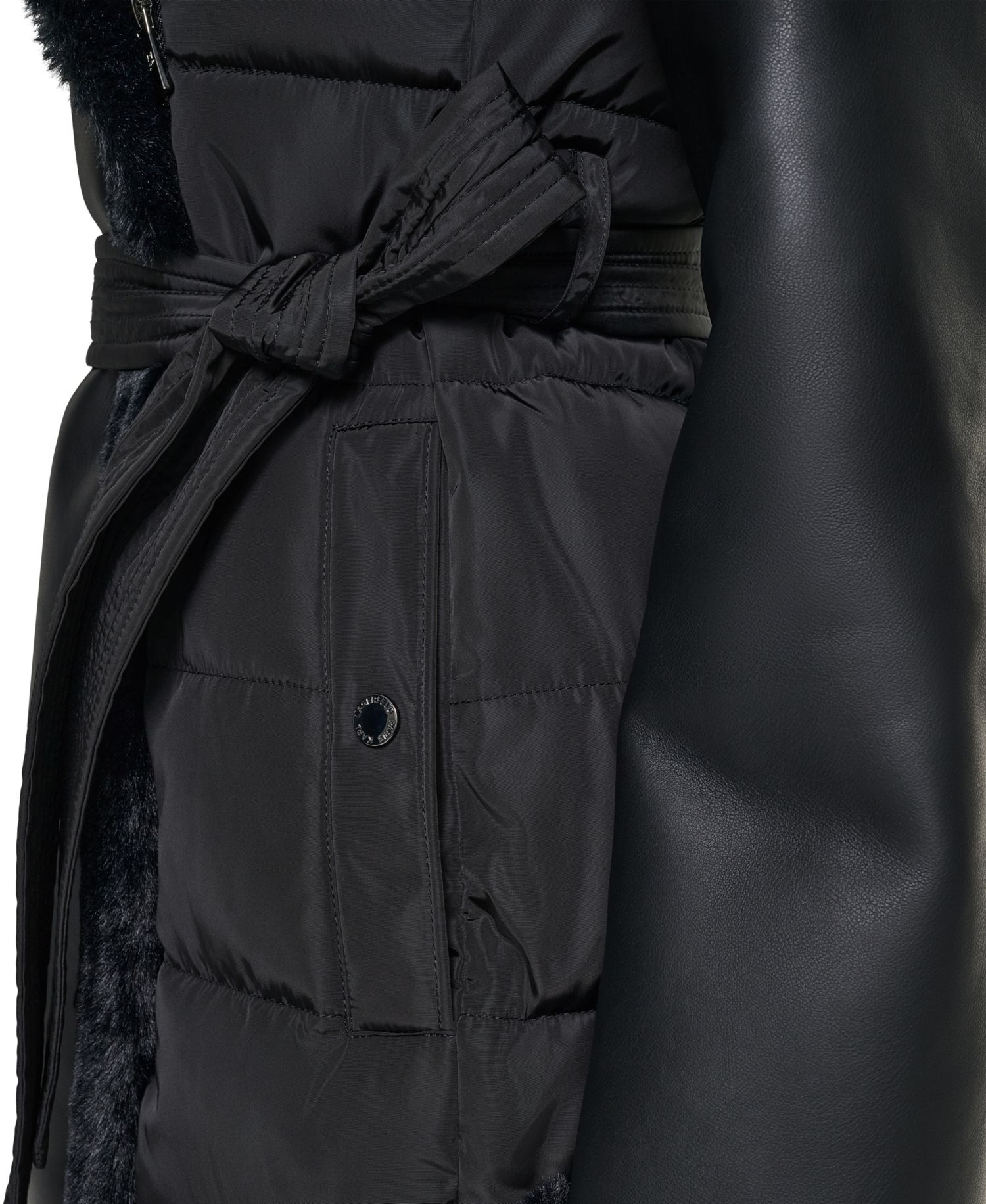 Long Belted Puffer Coat
