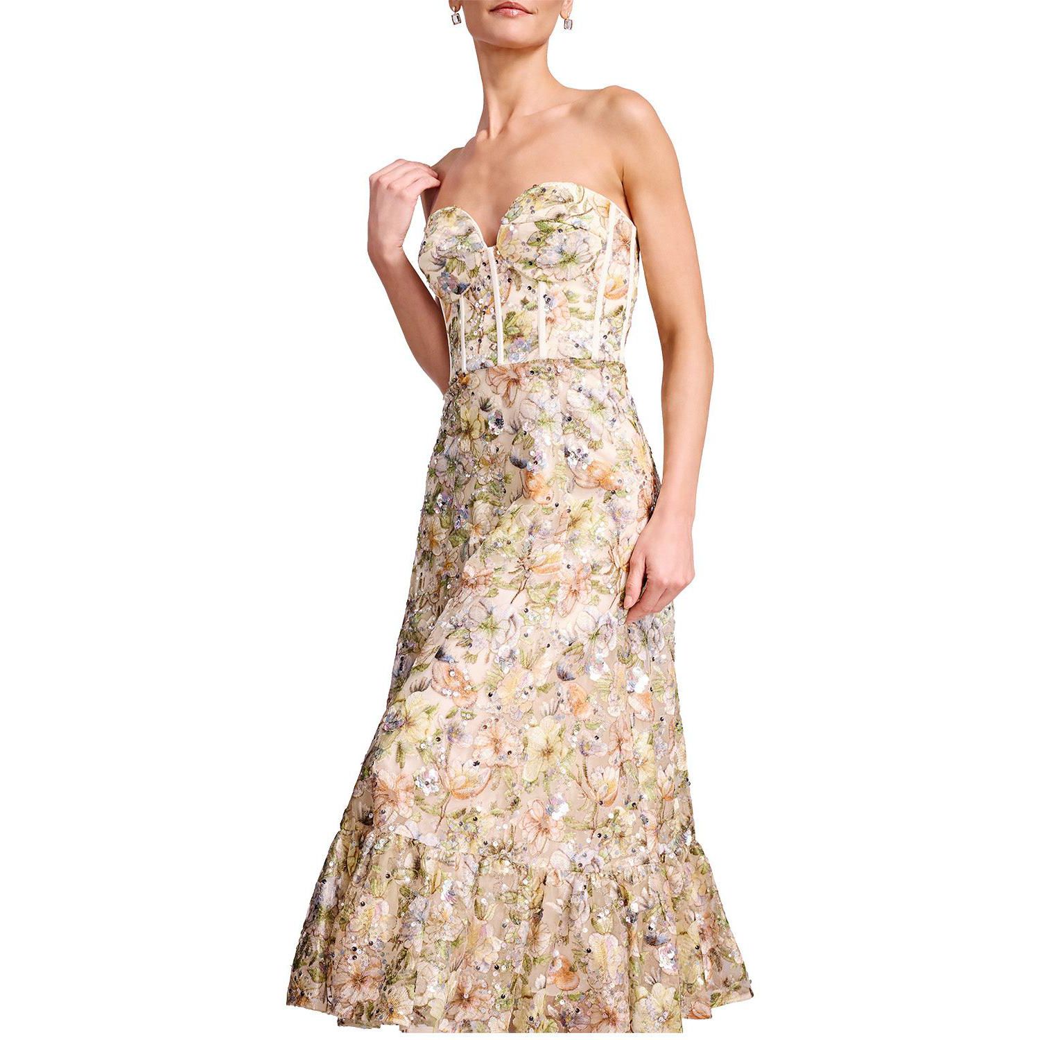 Women's Carina Floral Sequin Sweetheart Dress
