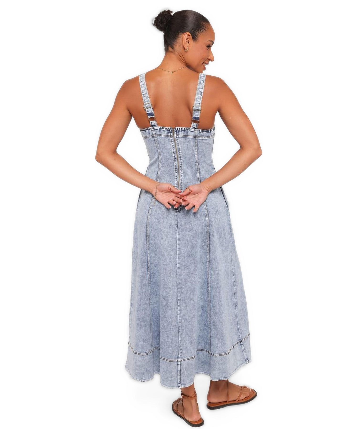 Women's Katie Denim Maxi Dress