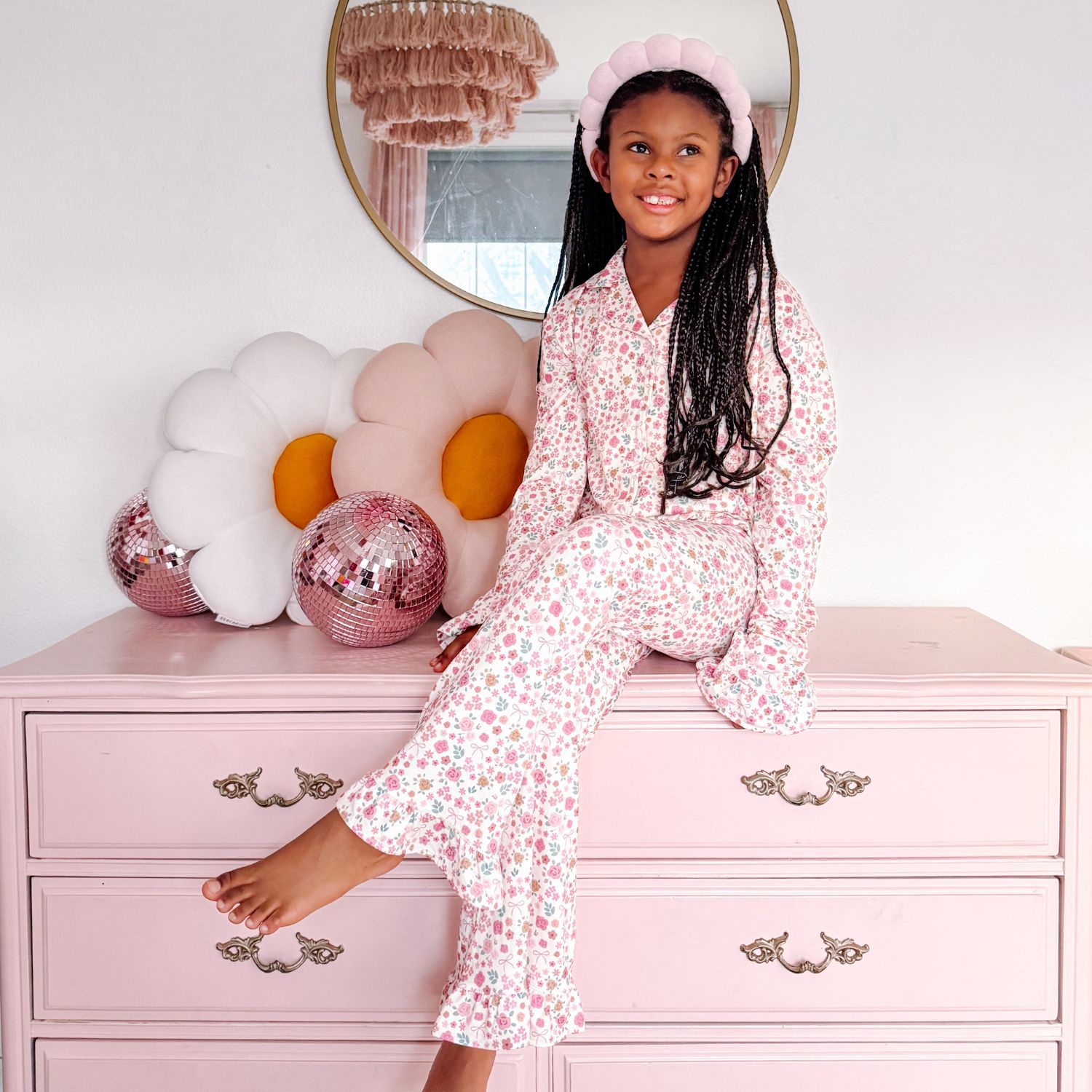 Toddler Girls Berry Floral Two-Piece Set
