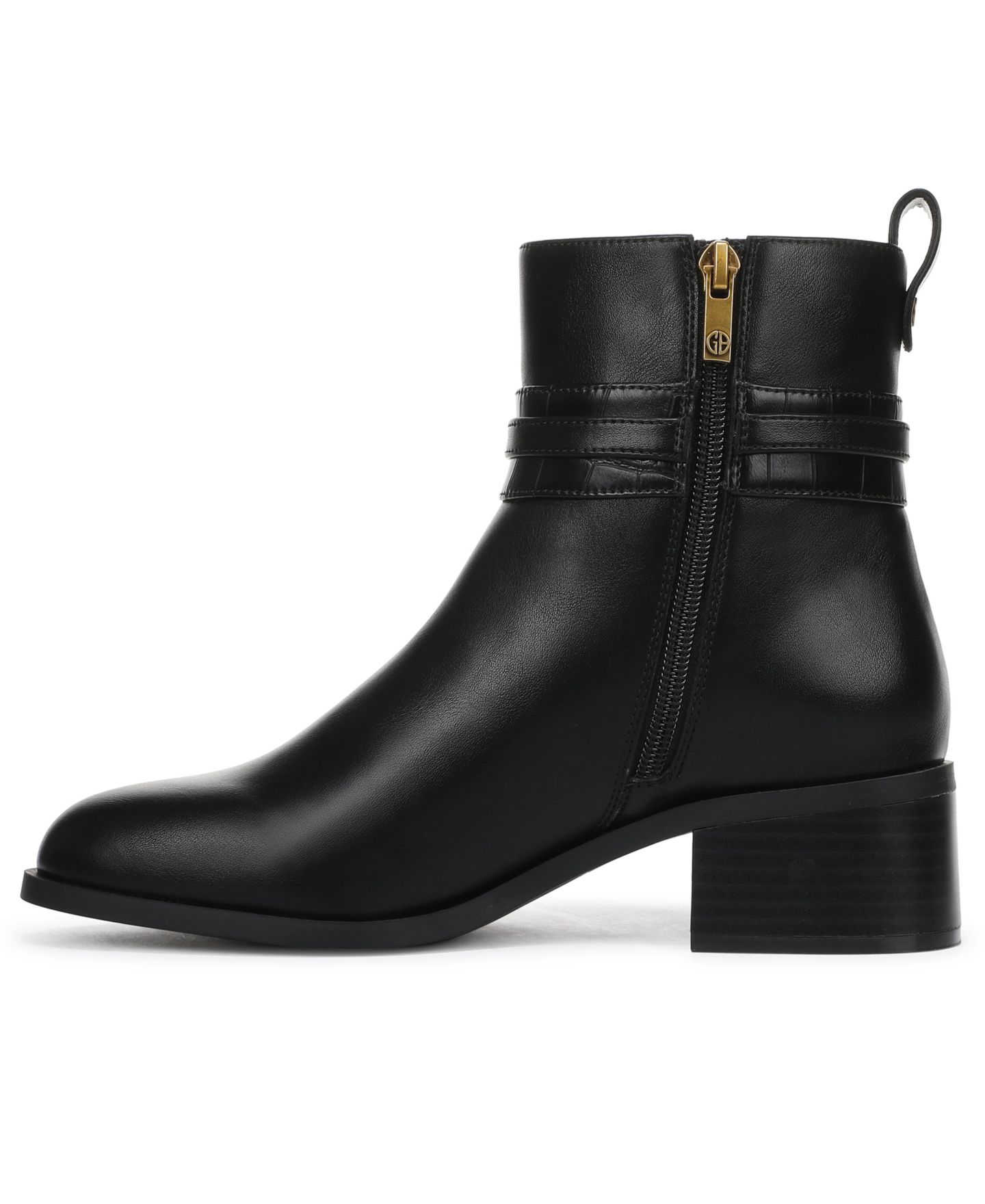 Женские ботинки Giani Bernini Mansonn Round Toe Block Heel Booties, цвет: Чёрный — фото 6