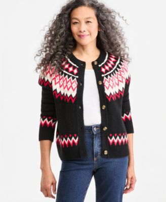 Women's Fair Isle Crewneck Cardigan