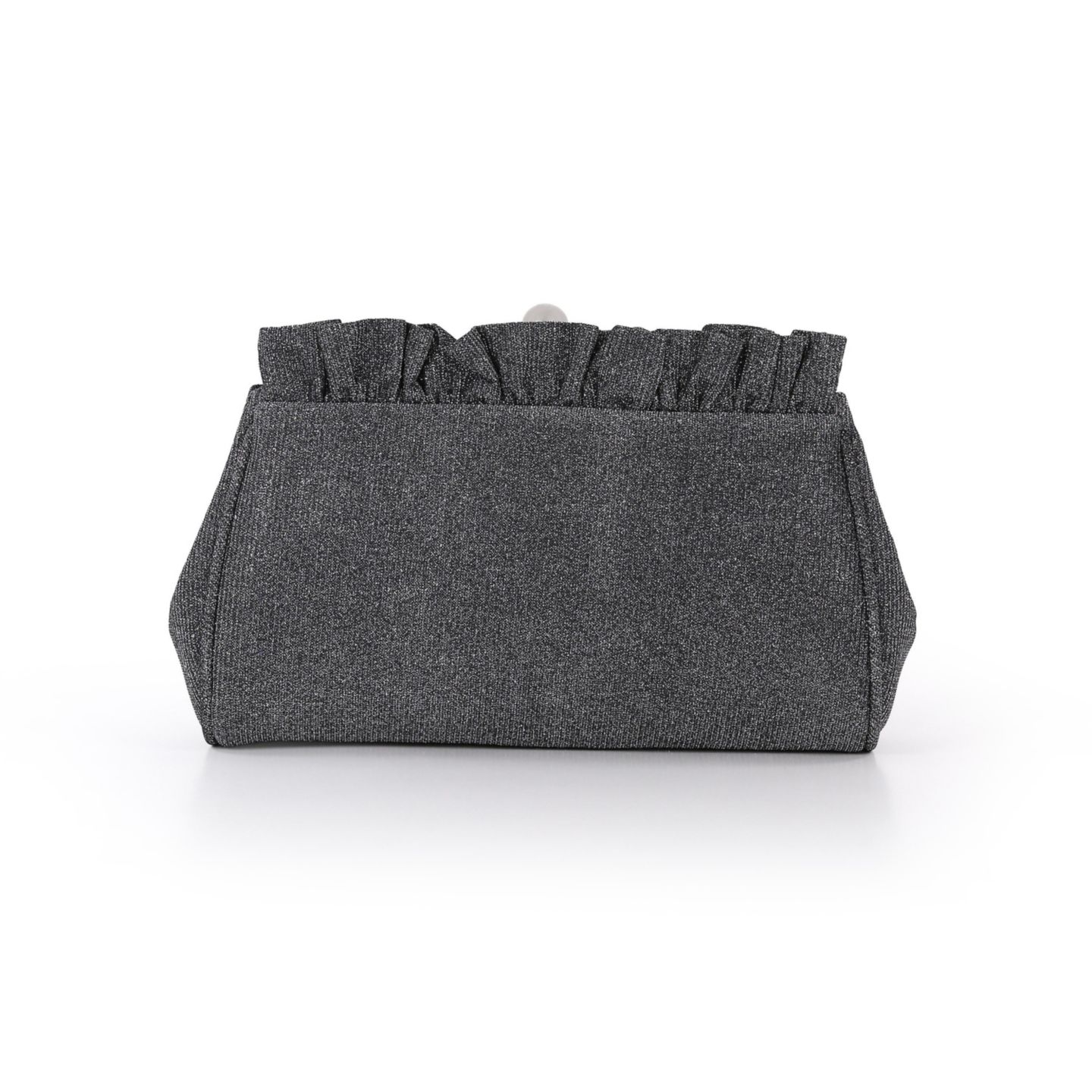 Женский клатч Jewel Badgley Mischka Ria Sparkle Jacquard Ruffle Top Clutch, цвет: Оловянный — фото 3
