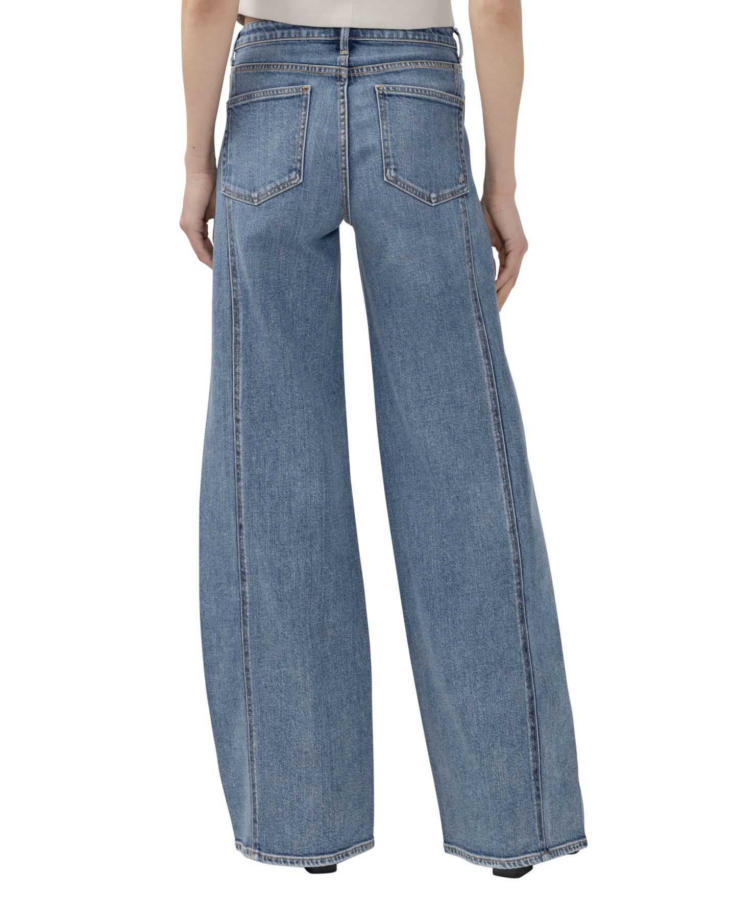 Женские джинсы Silver Jeans Co. Isbister High-Rise Wide-Leg Denim Jeans, цвет: Lazy Days — фото 3