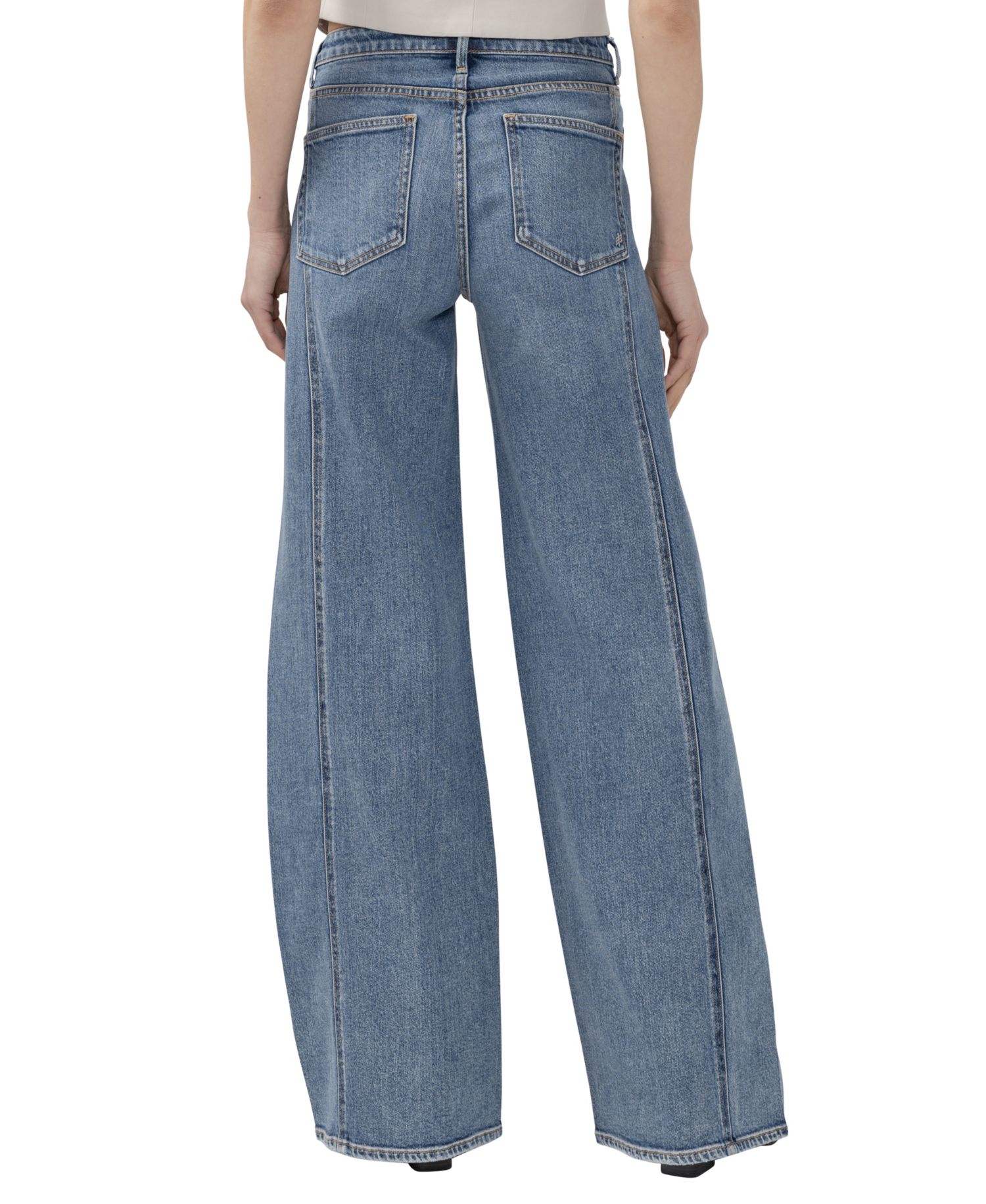 Women's Isbister High-Rise Wide-Leg Denim Jeans