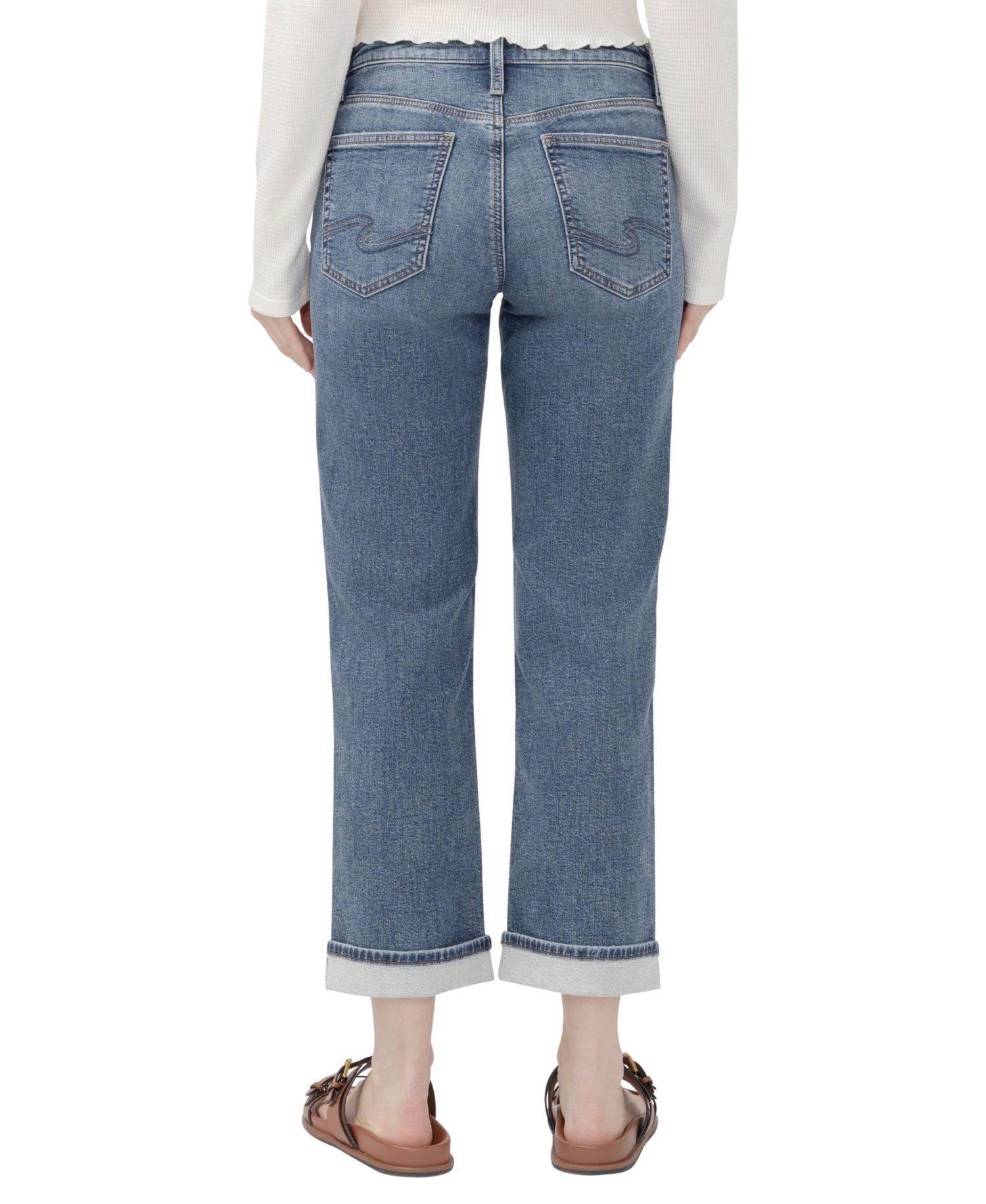 Women's Chelsea Straight Low-Rise Straight-Leg Jeans