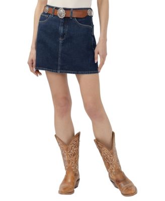Women's Denim A-Line Mini Skirt